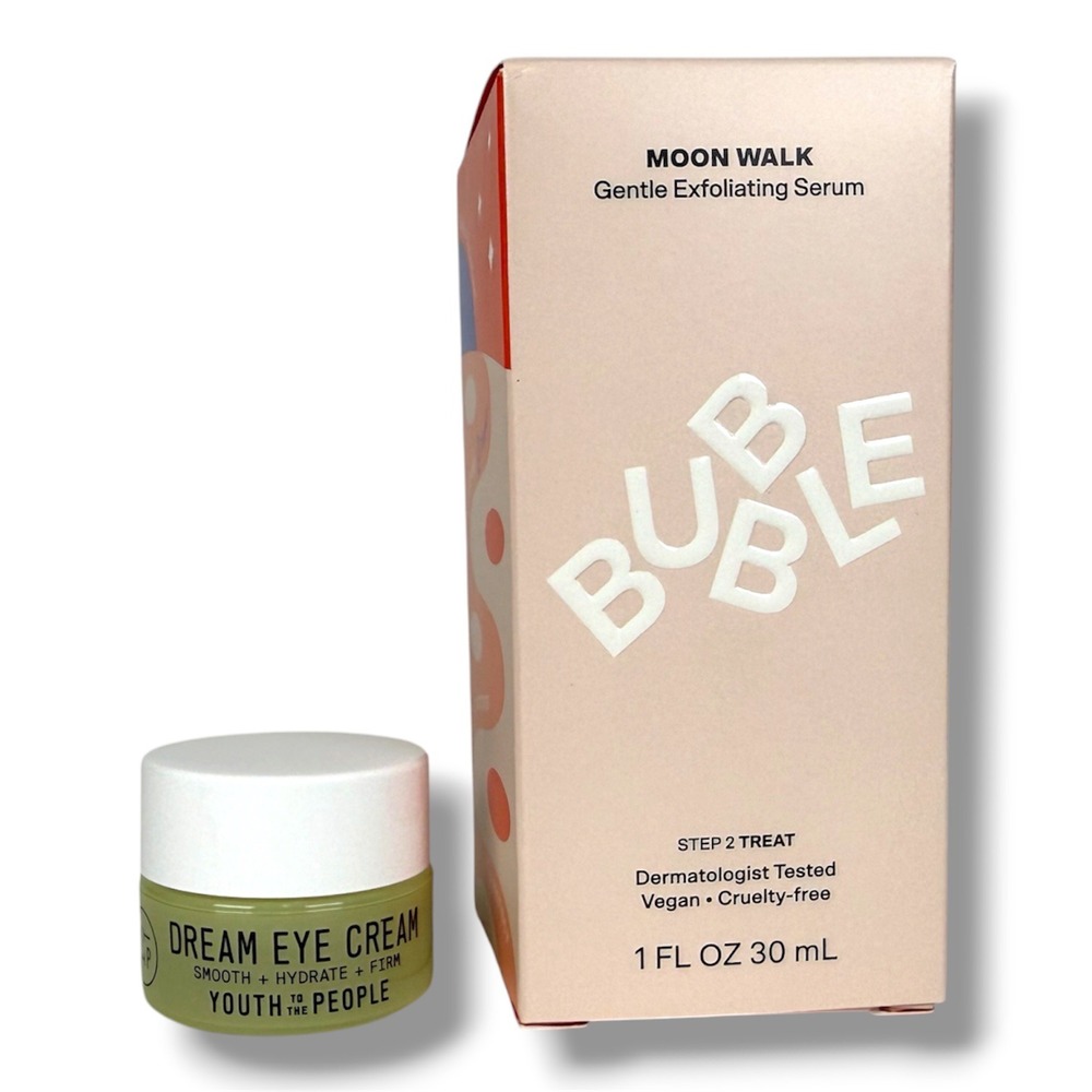 Bubble‎ Exfoliating Serum Youth to the People Eye Cream Skincare Bundle New